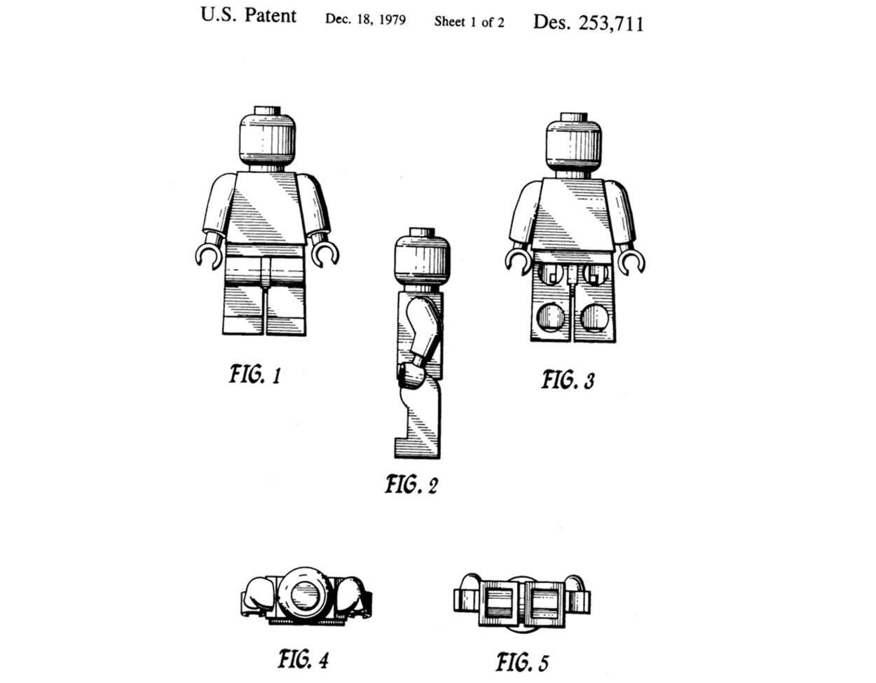 Lego Minifigure US patent
